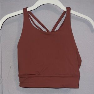 Lululemon Athletica Strappy Sports Bra - Brown/ burnt orange